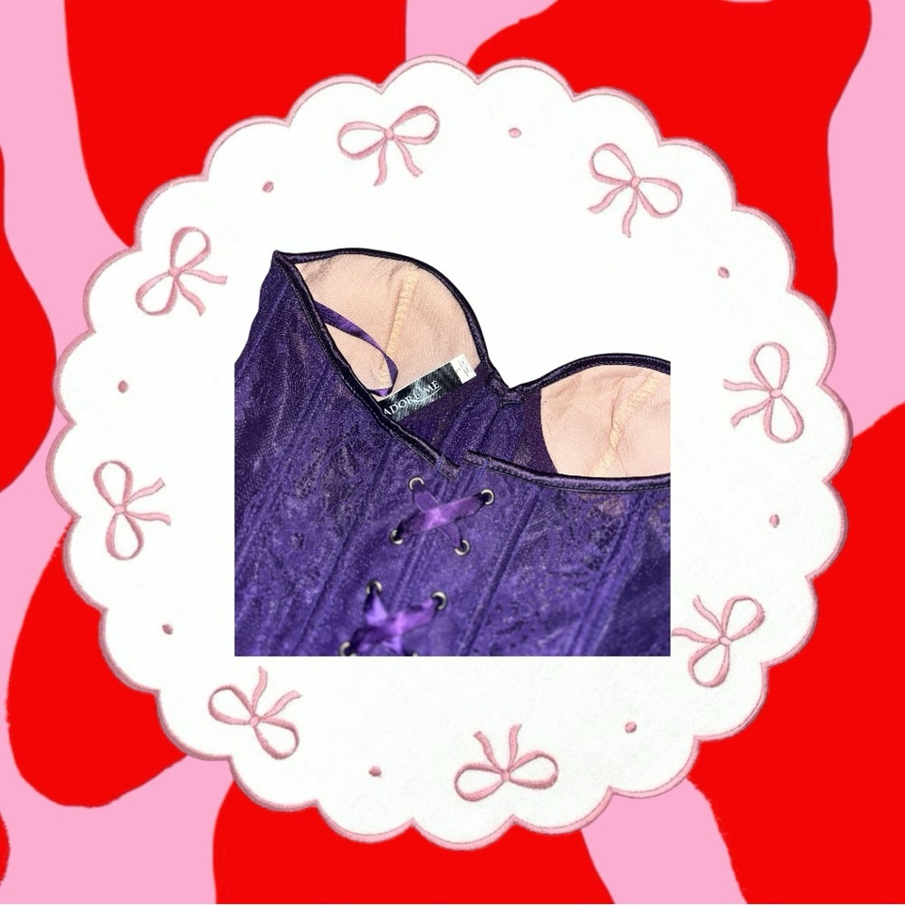 adore me purple corset 💟 - Picture 3 of 4